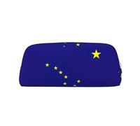BBEXJIGY Bolsa organizadora de artículos pequeños con impresión de la bandera de Alaska, versátil para viajes, oficina, dorado, Talla única