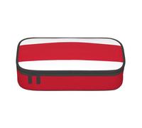 BBEXJIGY Bolsa organizadora de maquillaje de gran capacidad con estampado de bandera de Costa Rica: diseñada para lápices de cejas, Negro -, Talla única