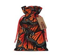 BBEXJIGY Bolsas de poliéster con cordón, diseño de mariposas monarcas