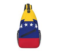 BBEXJIGY Bolso bandolera elegante y práctico con estampado de la bandera de Venezuela para todos tus viajes y uso diario, Negro -, Talla única