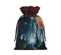 BBEXJIGY Dark Hedges - Bolsa de almacenamiento con estampado de Irlanda del Norte, con bloqueo de color, para Acción de Gracias, con cordón