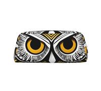 BBEXJIGY Funda versátil con diseño de búho lindo y estampado gráfico, bolsa de maquillaje para viaje u oficina, plateado, Talla única