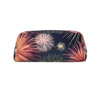 BBEXJIGY Hermosa impresión fuegos artificiales Versátil Almacenamiento Bolsa de Maquillaje Bolsa de Viaje Oficina Pequeña Artículos Organizador, plateado, Talla única