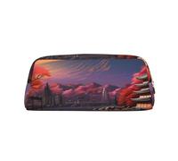 BBEXJIGY Japan Mount Fuji Landscape Print Versatile Storage Pouch Makeup Bag Travel Office Small Items Organizer Bag, dorado, Talla única