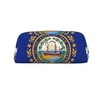 BBEXJIGY New Hampshire State Flag Print Versatile Storage Pouch Makeup Bag Travel Office Small Items Organizer Bag, dorado, Talla única
