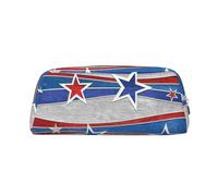 BBEXJIGY Patriotic Stars Stripes Independence Day Print Versatile Storage Pouch Makeup Bag Travel Office Small Items Organizer Bag, plateado, Talla única