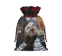 BBEXJIGY Royal Angel Fishes - Bolsa de almacenamiento con estampado de Navidad con bloqueo de color para Acción de Gracias