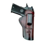 BBF Make IWB Handmade Leather Gun Holster Custom Fits: Colt 1911 Funda de Transporte Pistol Case Inside Concealed Carry Holster Guns Accessories