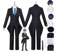 bbganlian Anime Black Butler Ciel Phantomhive Disfraz de cosplay Juego de Roles Uniforme Set Completo Halloween Fiesta Carnaval Traje de Vestir con Peluca Sombrero para Hombres (XXL)