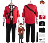 bbganlian Anime Frieren at the Funeral Stark Disfraz de cosplay Juego de Roles Uniforme Conjunto Completo Halloween Fiesta Carnaval Traje de Vestir con Peluca para Hombres (XXXL)