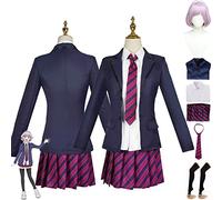 bbganlian Anime Komi Can't Communicate Osana Najimi Disfraz de Cosplay Juego de role Uniforme Conjunto Completo Halloween Fiesta Carnaval Traje de vestir con Peluca para Mujeres (L)