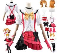 bbganlian Anime LoveLive Honoka Kousaka Disfraz de cosplay Sonoda Umi Juego de Roles Uniforme Conjunto Completo Halloween Fiesta Carnaval Traje de vestir con Peluca para Mujeres (XL)
