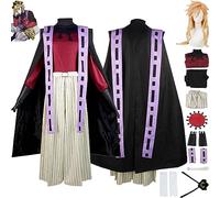 bbganlian Anime Personaje Douma Disfraz de cosplay Iguro Obanai Juego de role Uniforme Conjunto Completo Halloween Fiesta Carnaval Traje de Vestir con Peluca Sombrero para Hombres (XS)
