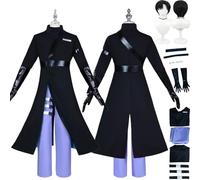 bbganlian Anime Personaje Ivan Disfraz de cosplay Alien Stage Mizi Hyuna Juego de role Uniforme Conjunto Completo Halloween Fiesta Carnaval Traje de Vestir con Peluca para Hombres (L)