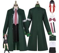 bbganlian Anime Wind Breaker Tsubakino Tasuku Disfraz de cosplay Juego de role Uniforme Conjunto Completo Halloween Fiesta Carnaval Traje de Vestir con Peluca para Mujeres (M)