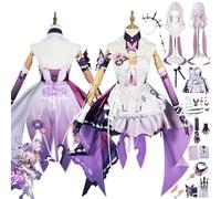 bbganlian Honkai Star Rail Castorice Disfraz de cosplay Personaje del juego Uniforme Conjunto Completo Halloween Fiesta Carnaval Traje de vestir con Peluca Tocado para Mujeres (S)