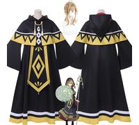 bbganlian The Secret of Silent Witch Moncia Everett Nueva Piel Disfraz de cosplay Juego de role Uniforme Conjunto Completo Halloween Fiesta Traje de vestir con Peluca para Mujeres (XS)