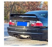 BBioss Alerón Trasero para BMW Serie 3 E46 (años 1998-2006), ABS, Color Negro, Fibra de Carbono, Accesorios para alerones (sin imprimación).