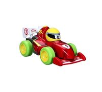 BBJunior 16-89021 Push & Glow Formula Fun - Coche de Juguete con luz y Sonido, Color Rojo