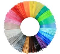 Bblife 1.75 mm PLA 3D Pen/impresora Filamento Recarga 22 Color cada color 10 pies Total 220ft PLA Filamento Soporte de paquete con Mynt3D Scrib3d 3D