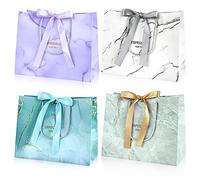 BBLIKE Bolsa de Papel de Regalo con lazo 9.8 x 4.7x 7.9 in, Bolsitas para Regalos Bolsas Regalo Cumpleaños Infantil, Bolsas de papel de regalo para cumpleaños, fiestas y Navidad