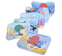BBLIKE Puzzle Infantil de Oceano para niños, puzle de 5 imágenes, Adecuado para niños y niñas a Partir de 3, 4 y 5 años (Oceano)