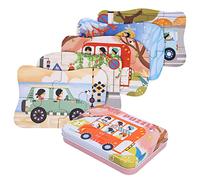 BBLIKE Puzzle Infantil de Transporte para niños, puzle de 5 imágenes, Adecuado para niños y niñas a Partir de 3, 4 y 5 años (Transporte)