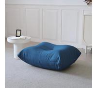 BBORR Otomanas de lujo, reposapiés cuadrado moderno para sofá, silla, asiento de suelo perezoso, silla de puf junto a la chimenea, sofá tatami para sala de estar, dormitorio, oficina, color negro