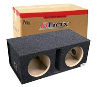 Bbox - Caja de subwoofer dual ventilada de 12 pulgadas, cajas y carcasas de subwoofer dobles para automóvil sintonizadas con audio profesional, caja de subwoofer premium que mejora la calidad de audio