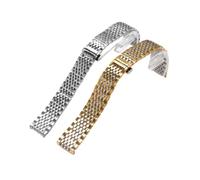 BBPLWEEA YingYou Accesorios De Reloj Profesional Compatible Con Longines L4 Series Mujeres Hombres Muñequera Correa De Acero Inoxidable Sólido Grosor 13 18 20 22 Mm(Silver,22mm with L0G0)