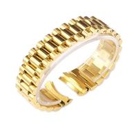 BBPLWEEA YingYou Correa de accesorios de reloj de acero inoxidable macizo compatible con Rolex DATEJUST DAY-DATE OYSTERPERTUAL DATE Correa de reloj 17 mm 20 mm 21 mm(Gold 3,21mm no logo)
