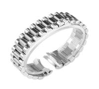BBPLWEEA YingYou Correa de accesorios de reloj de acero inoxidable macizo compatible con Rolex DATEJUST DAY-DATE OYSTERPERTUAL DATE Correa de reloj 17 mm 20 mm 21 mm(Silver 3,21mm no logo)