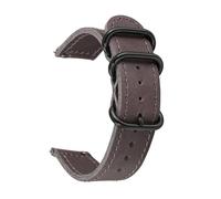 BBPLWEEA YingYou Correa De Cuero Genuino Crazy Horse 18mm 20mm 22mm Hebilla De Acero Inoxidable For Hombres Correa De Reloj De Pulsera Suave De Repuesto De Liberación Rápida(Gray,20MM_SILVER BUCKLE)