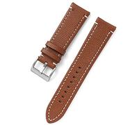 BBPLWEEA YingYou Correa de reloj de 18 mm, 20 mm, 22 mm y 24 mm, accesorios inteligentes, correa de reloj de liberación rápida con hebilla de pasador.(Light brown,22mm)
