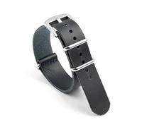 BBPLWEEA YingYou Correa De Reloj De Cuero Genuino 18mm 20mm 22mm 24mm Correa De Reloj Burst Crack Hombres Pulsera Accesorios De Reloj De Repuesto(Dark Blue_18mm)