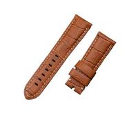 BBPLWEEA YingYou Correa De Reloj De Cuero Italiano De 22mm, 24mm, 26mm, Compatible Con Correa De Reloj Panerai Con Hebilla Tang PAM441/111/386, Accesorios(Light Brown,26MM PAM_ROSE BUCKLE)