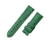 BBPLWEEA YingYou Correa De Reloj De Cuero Italiano De 22mm, 24mm, 26mm, Compatible Con Correa De Reloj Panerai Con Hebilla Tang PAM441/111/386, Accesorios(Green,26MM PAM_ROSE BUCKLE)