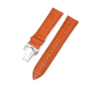 BBPLWEEA YingYou Correa De Reloj De Piel Auténtica Con Hebilla De Mariposa De 10 Mm, 12, 13, 14, 15, 16, 17, 18 Mm, 19, 20 Mm, 21, 22 Mm, 23 Y 24 Mm(Brown,22mm)