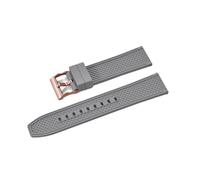 BBPLWEEA YingYou Correa de reloj HAISCH FKM de caucho con diseño de bala, 18 mm, 20 mm, 22 mm y 24 mm, de liberación rápida, resistente al agua y al agua.(FKM-Gray 4,22mm)