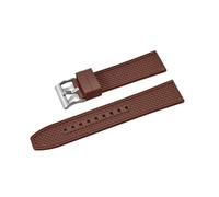 BBPLWEEA YingYou Correa de reloj HAISCH FKM de caucho con diseño de bala, 18 mm, 20 mm, 22 mm y 24 mm, de liberación rápida, resistente al agua y al agua.(FKM-Brown 1,18mm)