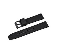 BBPLWEEA YingYou Correa de reloj HAISCH FKM de caucho con diseño de bala, 18 mm, 20 mm, 22 mm y 24 mm, de liberación rápida, resistente al agua y al agua.(FKM-Black 2,18mm)