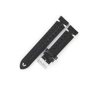 BBPLWEEA YingYou Correa De Reloj Vintage Crazy Horse De Piel Auténtica, Correa De Reloj Hecha A Mano De 18mm, 19mm Y 21mm, Accesorios De Pulsera For Hombre Y Mujer(Black,18mm)