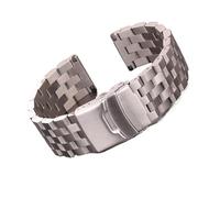 BBPLWEEA YingYou Pulsera de correa de reloj de acero inoxidable 18 mm 20 mm 22 mm 24 mm Mujeres hombres Metal sólido Reloj cepillado Cinta Ajuste for Gear S3 Watch Accesorios(24mm)