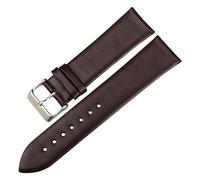 BBPLWEEA YingYou Pulsera de reloj de cuero genuino Accesorios de reloj Correa de reloj Correa de reloj negra Compatible con MIDO TIMEX TISSOT Correa de reloj(Dark Brown,16mm)