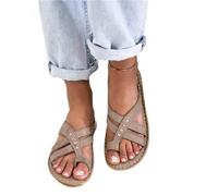 BBPM Mujeres Cómodas Sandalias Corrector De Juanetes Ortopédico para Mujeres Zapatos Ortopédicos de Corrección de pie de Dedo Gordo Corrector de Juanetes Ortopédico,Latón,EU42/US10
