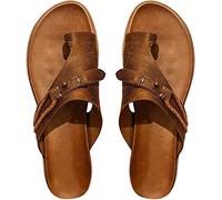 BBPM Sandalias de corrección de Dedo Gordo para Mujer, Sandalias ortopédicas de corrección de juanetes con Soporte de Arco para enderezar Zapatos,Marrón,EU41/US9