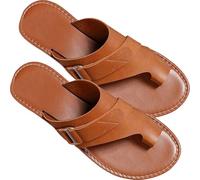 BBPM Sandalias ortopédicas correctoras de juanetes para Mujer corrección de Dedo Gordo del pie Zapatos de Cuero PU cómodas Sandalias Informales de Verano,Marrón,EU36/US5