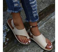 BBPM Sandalias ortopédicas correctoras de juanetes para Mujer, Sandalias Casuales de Playa de Verano con Punta Abierta y Sandalias con Soporte para el Arco,Oro,EU38/US7