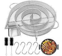 BBQ Ahumado, Generador Humo Acero Inoxidable, Smoke Generador Humo, Generador Humo Frío, Ahumador Barbacoa, Accesorios Ahumado, con Gancho y Cepillo de Limpieza, para Pescado, Carne y Ahumadas