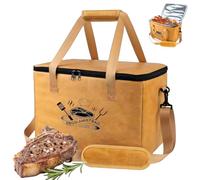 BBQ Blanket for Resting Meat, Reusable Insulated Large Capacity for Briskets, Pork Shoulders, Turkeys, Barbecue Tool for Grill Enthusiasts to Keep Meat Warm & Tender During Cooking (1 Set)